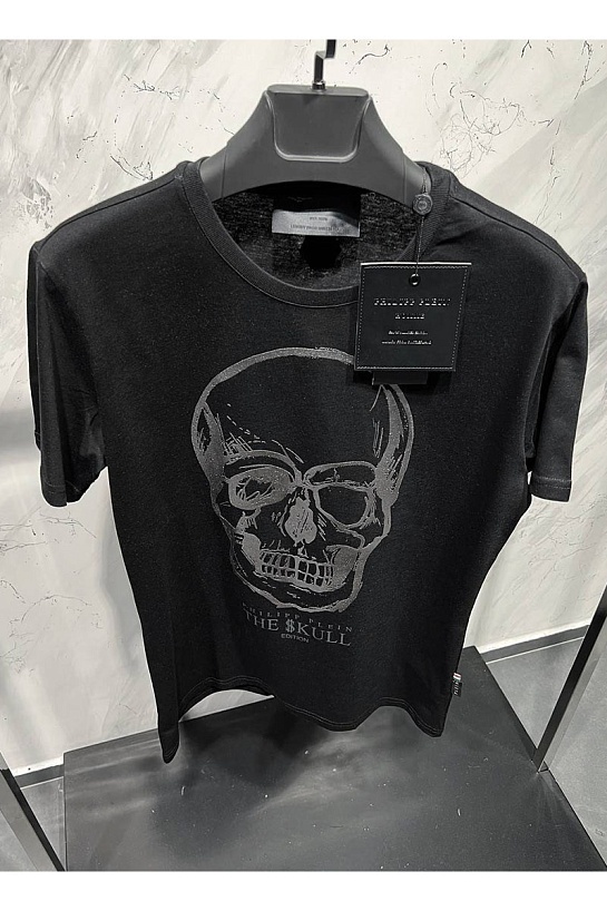 Футболка чёрного цвета Philipp Plein The Skull