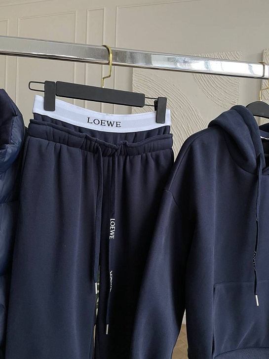 Женский костюм тройка на флисе Loewe Premium - Navy