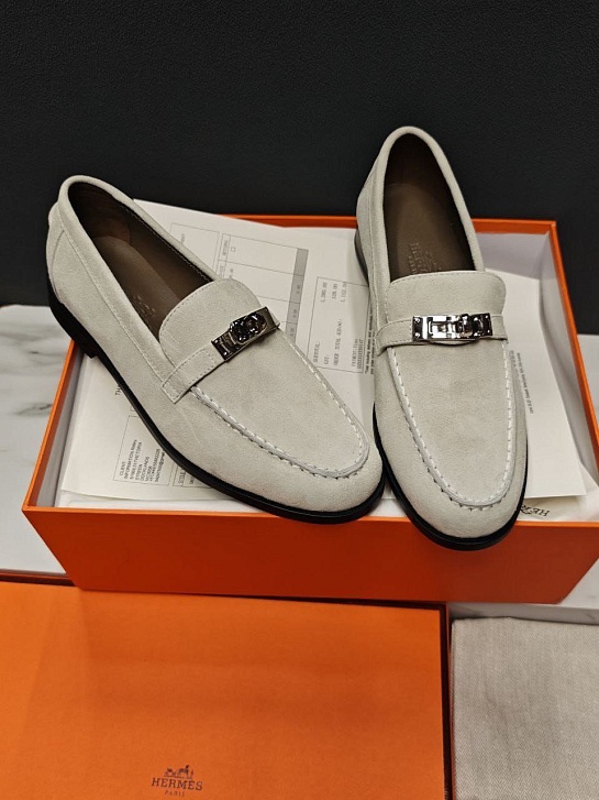Женские замшевые лоферы Hermes