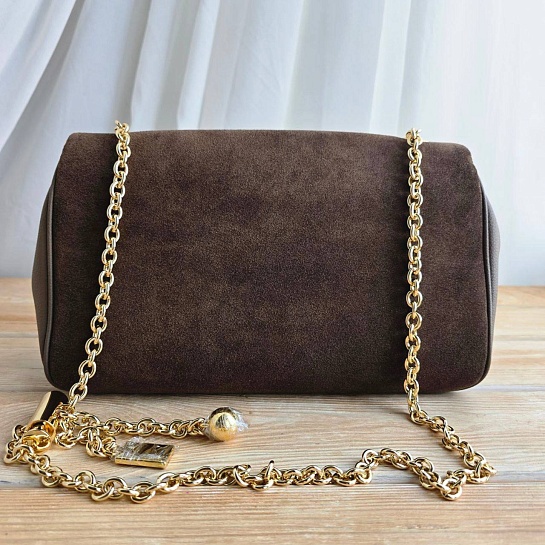 Замшевая сумка Chloe Small Heritage 28x17 см