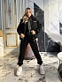 Женский чёрный костюм тройка MIU MIU