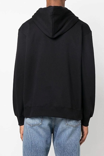 Чёрное оверсайз худи Etro Pegaso logo-print   