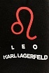 Женская чёрная футболка Karl Lagerfeld "Leo"