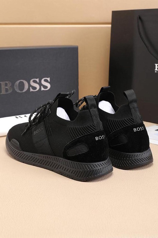 Текстильные кроссовки Hugo Boss Titanium - Black