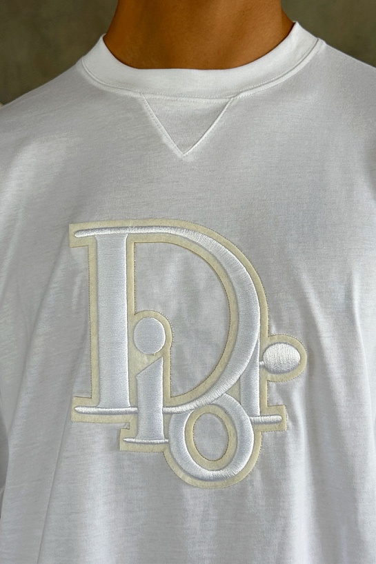 Мужская белая футболка Dior