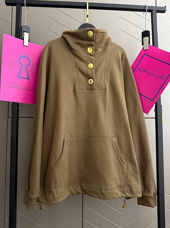 Женская кофта с высоким горлом Schiaparelli premium - Brown