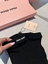 Женские кашемировые колготы MIU MIU чёрного цвета