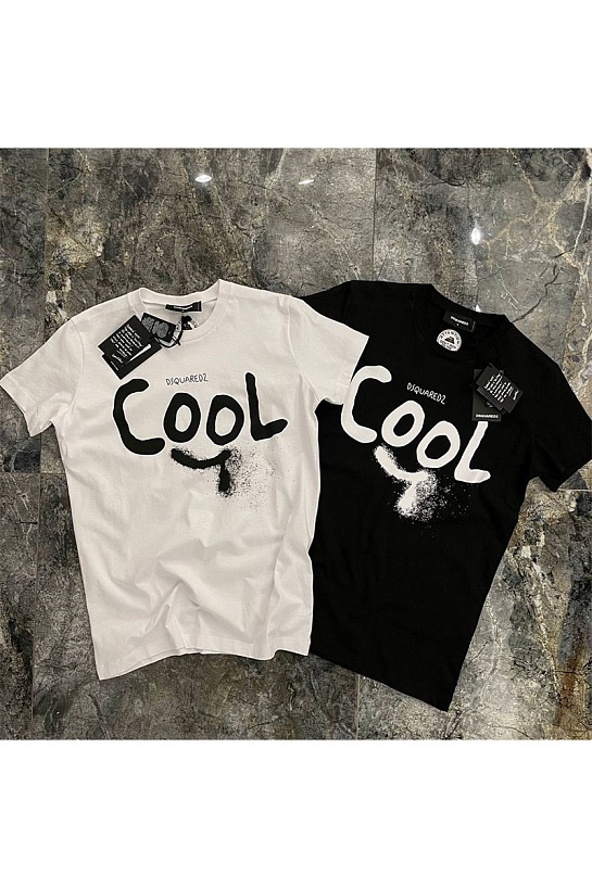 Чёрная оверсайз футболка Dsquared2 Cool-print