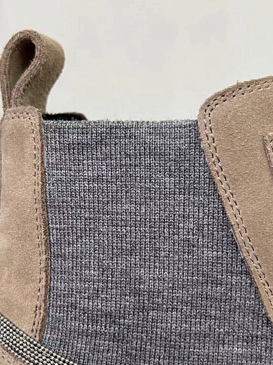 Женские замшевые ботинки Brunello Cucinelli Premium - Beige