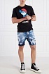 Чёрная футболка Dsquared2 smurfs graphic-print