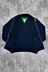 Мужская кофта на молнии Bottega Veneta - Navy / Green