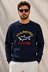 Свитшот тёмно-синего цвета Paul & Shark logo-print