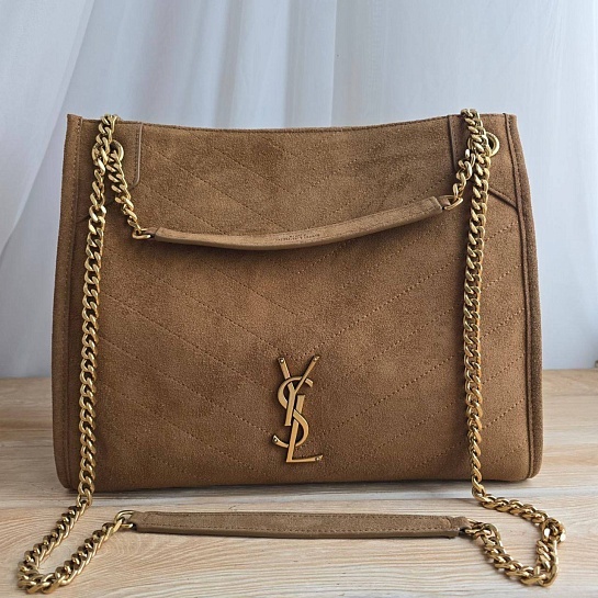Замшевая сумка Yves Saint Laurent 32x25 см