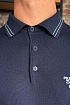 Поло тёмно-синего цвета Prada Milano