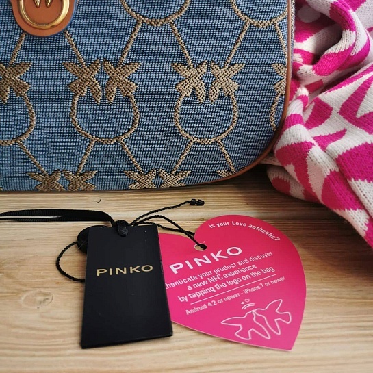 Женская сумка Mini Love Half Moon Denim 24x17 см