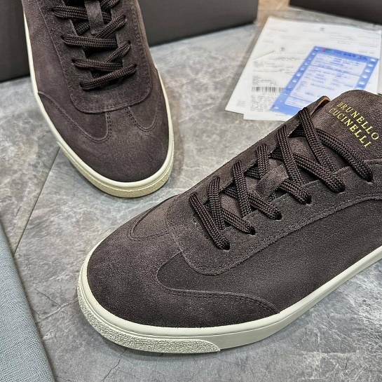 Мужские замшевые кроссовки Brunello Cucinelli