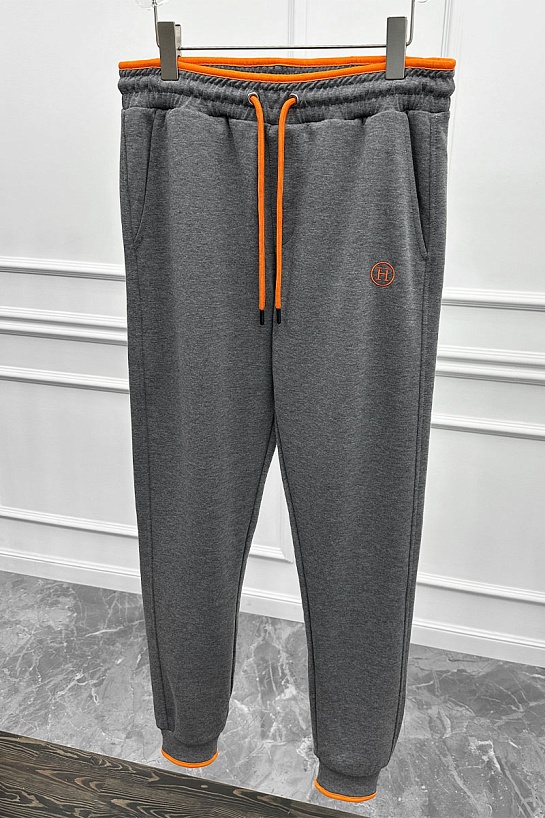 Спортивные штаны Hermes серого цвета