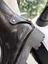 Женские чёрные кожаные ботинки Celine Premium