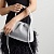 Женская серая сумка Alexander Wang Ryan ribbed-knit 26x20 см