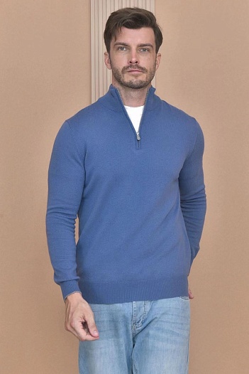 Кашемировый свитер Brunello Cucinelli Premium - Lake Blue   