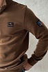 Кофта с высоким горлом Paul & Shark logo-patch - Brown