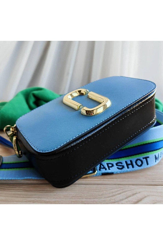 Кожаная сумка Marc Jacobs Snapshot 19x11 см - Blue