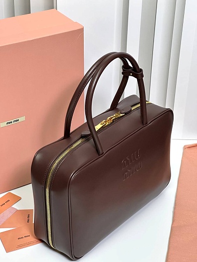 Кожаная сумка MIU MIU Premium 34x22x10 см   