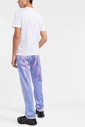 Мужская белая футболка Versace Medusa-embroidered   