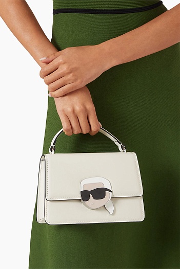 Женская сумка Karl Lagerfeld ikonik 22x15 см - White   
