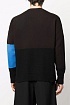 Мужской свитер Off-White colorblock - Brown / Black