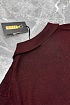 Поло с длинным рукавом Zilli zip-up - Burgundy