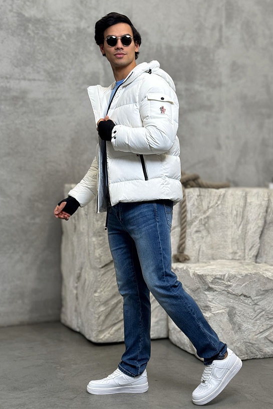 Мужской пуховик Moncler Grenoble - White