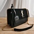 Женская чёрная сумка Yves Saint Laurent 22x17 см