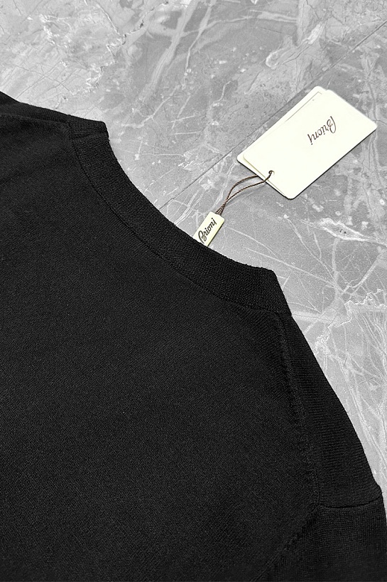 Мужской кардиган Brioni logo-detail - Black