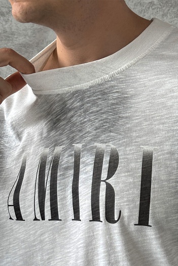 Серая оверсайз футболка Amiri   