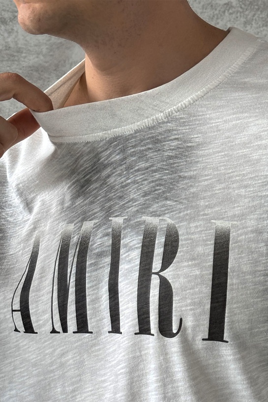 Серая оверсайз футболка Amiri