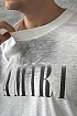 Серая оверсайз футболка Amiri