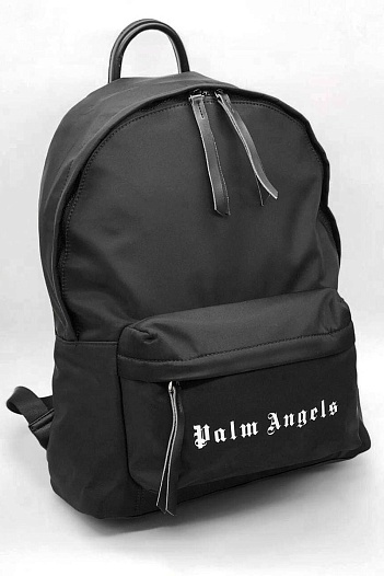 Мужской чёрный рюкзак Palm Angels   