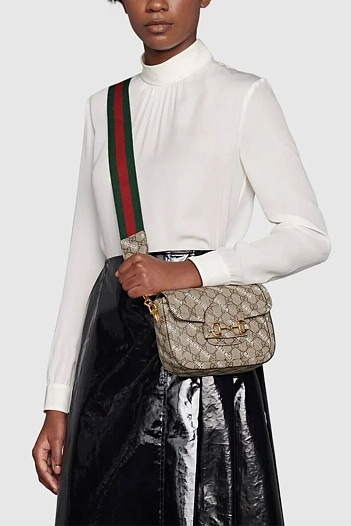 Сумка Gucci x Baleniaga Horsebit 20.5x15 см   