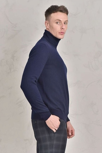 Мужская водолазка Loro Piana Premium - Dark Blue   