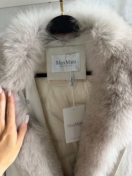 Женский бомбер с натуральным мехом Max Mara premium
