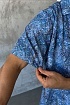 Мужская синяя рубашка Dolce & Gabbana floral-print