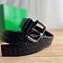 Кожаный чёрный ремень Bottega Veneta - длина 100 / 105 см