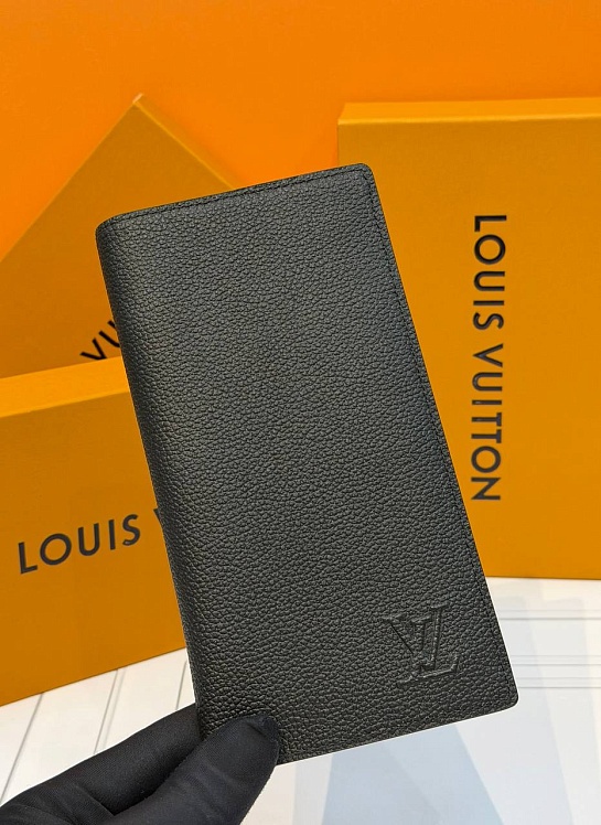 Кожаный бумажник Louis Vuitton Brazza premium 10x19x2 см