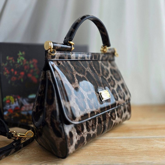 Кожаная сумка Dolce & Gabbana Sicily 25x23 см