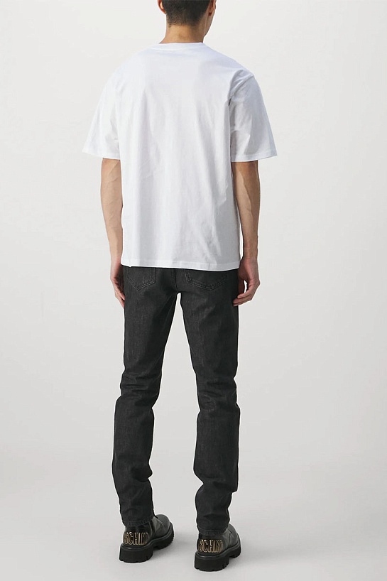 Мужская белая футболка Moschino Teddy Bear