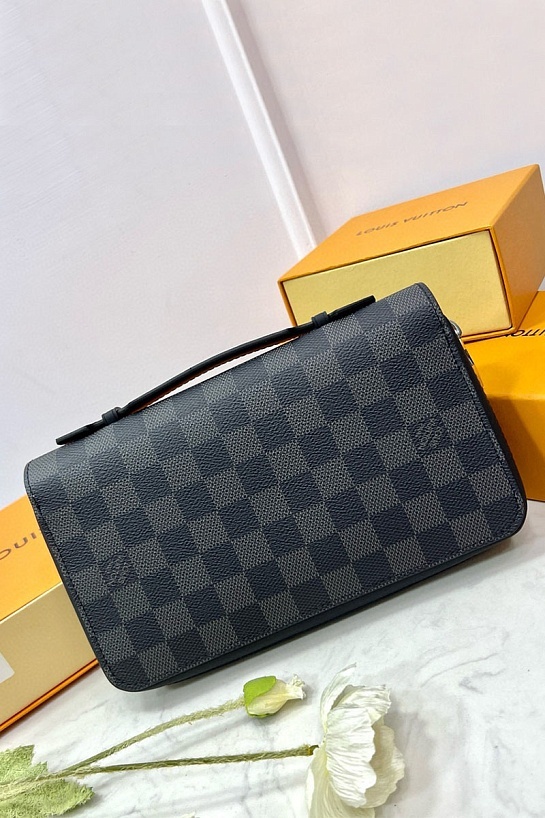 Кожаное портмоне Louis Vuitton Zippy XL Premium 22x12x5 см
