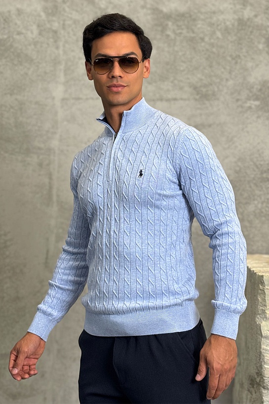 Мужской джемпер Polo Ralph Lauren cable-knit - Blue