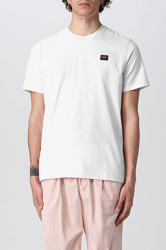 Футболка белого цвета Paul & Shark logo-patch