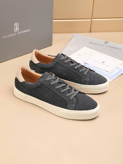Мужские замшевые кроссовки Brunello Cucinelli   